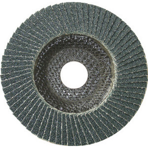 DISCHI LAMELLARI CON SUPPORTO IN FIBRA DI VETRO Velocità 80 m/sec. <br>Foro mm. 22,2.<br>Approvati secondo le norme tedesche DSA 2962/3014.<br>Ø mm 115. grinding wheels 7923GA 120