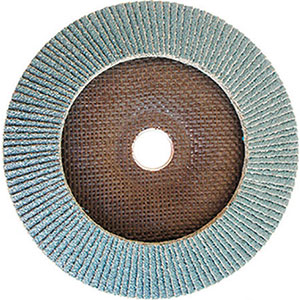 DISCHI LAMELLARI CON SUPPORTO IN FIBRA DI VETRO Velocità 10500 giri/min.<br>Foro mm. 22.<br>Ø mm 150. grinding wheels 7923GDE 40