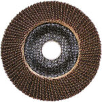 DISCHI LAMELLARI CON SUPPORTO IN FIBRA DI VETRO Velocità 12200 giri/min.<br>Foro mm. 22.<br>Ø mm 125. grinding wheels 7923GVA 60