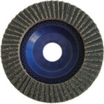 DISCHI LAMELLARI CON SUPPORTO IN NYLON Velocità 13300 giri/min. Foro mm 22. Confezione indicativa di pz. 20.<br>Ø mm 115. grinding wheels 7931BD 40