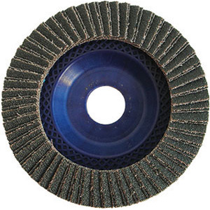 DISCHI LAMELLARI CON SUPPORTO IN NYLON Velocità 13300 giri/min. Foro mm 22. Confezione indicativa di pz. 20.<br>Ø mm 115. grinding wheels 7931BD 40