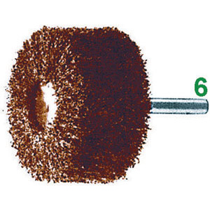 SPAZZOLE ROTATIVE ABRASIVE Grana Media (A104). abrasive fan grinders with shank 7943G 40 20