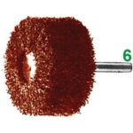 SPAZZOLE ROTATIVE ABRASIVE Grana Fine (A106). abrasive fan grinders with shank 7944G 80 40