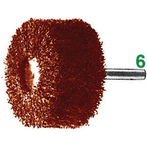 SPAZZOLE ROTATIVE ABRASIVE Grana Fine (A106). abrasive fan grinders with shank 7944G 40 20