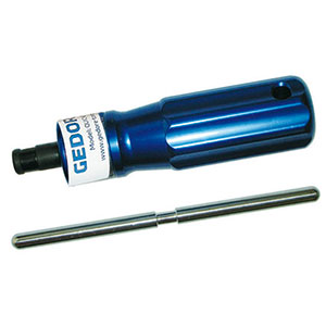 GIRAVITI DINAMOMETRICI SENZA SCALA Tolleranza: ± 6% per ogni valore della scala. Forniti di certificato secondo DIN ISO 6789.<br>Impugnatura in alluminio.<br>Attacco esagonale femmina da 1/4 per bits. Completo di leva scorrevole.<br>Art. 794 G 9ZR: per uso destro e sinistro.<br>Art. 794 G 9ZS: per uso destro e solo svitamento sinistro. torque screwdrivers without sizes scale 794G 9ZR