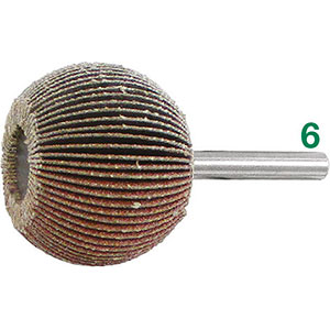 SPAZZOLE ROTATIVE LAMELLARI DI TELA ABRASIVA TESTA Ø mm 20. lammellar fan grinders wheels 7958 120