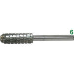 FRESE ROTATIVE IN HSS Taglio 2 = bastardo con rompitruciolo.<br>Velocità m/min. 200-250. burrs of HSS 7992E 12