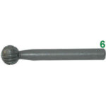 FRESE ROTATIVE IN HSS Taglio 2 = bastardo con rompitruciolo.<br>Velocità m/min. 200-250. burrs of HSS 7992L 6