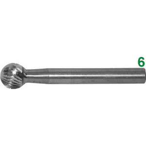 FRESE ROTATIVE IN HSS Taglio 3 = mezzodolce con rompitruciolo.<br>Velocità m/min. 60-180. burrs of HSS 7992P 10