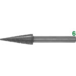 FRESE ROTATIVE IN HSS Taglio 2 = bastardo con rompitruciolo.<br>Velocità m/min. 200-250. burrs of HSS 7992T 10