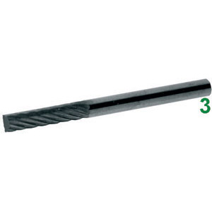 MINI FRESE ROTATIVE IN METALLO DURO Taglio 3 = mezzodolce. mini-burrs of tungsten carbide 8031C