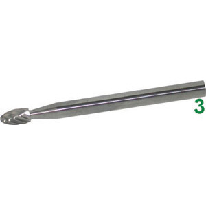MINI FRESE ROTATIVE IN METALLO DURO Taglio 3 = mezzodolce. mini-burrs of tungsten carbide 8031L