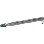 MINI FRESE ROTATIVE IN METALLO DURO Taglio 5 = dolce con rompitruciolo. mini-burrs of tungsten carbide 8031M