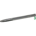 MINI FRESE ROTATIVE IN METALLO DURO Taglio 5 = dolce con rompitruciolo. mini-burrs of tungsten carbide 8031R