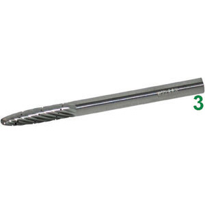 MINI FRESE ROTATIVE IN METALLO DURO Taglio 5 = dolce con rompitruciolo. mini-burrs of tungsten carbide 8031R