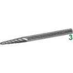 MINI FRESE ROTATIVE IN METALLO DURO Taglio 5 = dolce con rompitruciolo. mini-burrs of tungsten carbide 8031Z