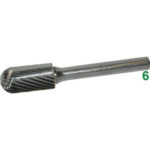 FRESE ROTATIVE IN METALLO DURO Taglio 3 = mezzodolce burrs of tungsten carbide 8045E 12