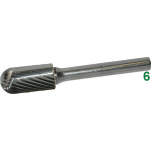 FRESE ROTATIVE IN METALLO DURO Taglio 3 = mezzodolce burrs of tungsten carbide 8045E 10