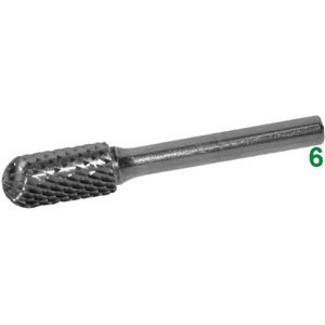 FRESE ROTATIVE IN METALLO DURO Taglio 4 = diamante burrs of tungsten carbide 8045G 16