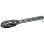 FRESE ROTATIVE IN METALLO DURO Taglio 1 = grosso burrs of tungsten carbide 8055A 16