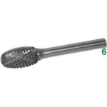 FRESE ROTATIVE IN METALLO DURO Taglio 4 = diamante burrs of tungsten carbide 8055G 16