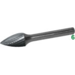 FRESE ROTATIVE IN METALLO DURO Taglio 3 = mezzodolce burrs of tungsten carbide 8065E 10