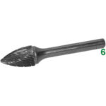 FRESE ROTATIVE IN METALLO DURO Taglio 5 = dolce con rompitruciolo burrs of tungsten carbide 8065L 16