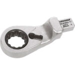 INSERTI CON ATTACCO MASCHIO MM 9X12 Inserto a cricchetto, a levetta, destro-sinistro con bocca poligonale chiusa.<br>Dentatura fine. inserts for torque wrenches 806GCH 17