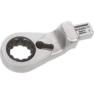 INSERTI CON ATTACCO MASCHIO MM 9X12 Inserto a cricchetto, a levetta, destro-sinistro con bocca poligonale chiusa.<br>Dentatura fine. inserts for torque wrenches 806GCH