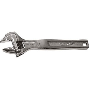 CHIAVI A RULLINO Esecuzione cromata, testa lucida.<br>La meccanica protetta e una superficie battente supplementare consentono di dare leggeri colpi. adjustable wrenches 819G
