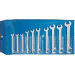 CHIAVI FISSE "PICCOLE" IN SERIE Serie di 10 chiavi Art. 862 G da mm 5-5,5-6-7-8-9-10-11-12-13.<br>In borsa di plastica. double open ended spanners sets midget pattern 863GA
