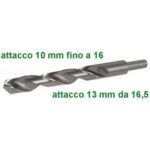 PUNTE PER METALLI ROTAZIONE DESTRA CON CODOLO RIDOTTO Attacco cilindrico, codolo ridotto. stub drills, right hand cutting with reduced shank 8649GE 18