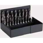 PUNTE ELICOIDALI CON ATTACCO ESAGONALE 1/4 Contenuto:<br>1 pz. per misura Art. 8665 Ø mm 1-1,5-2-2,5-3-3,5-4-4,5-5-5,5-6-6,5-7-7,5-8-8,5-9-9,5-10.<br>In astuccio di plastica. drill bits with exagonal shank 1/4 8665A