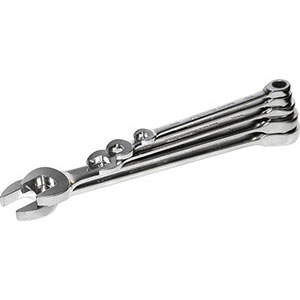 CHIAVI FISSE E A CRICCHETTO COMBINATE IN SERIE Confezione in scatola cartone.<br>Serie di 5 chiavi Art. 879 FA da mm 8-10-13-17-19. combination open and ratchet-ring spanners sets 879FB