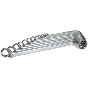 CHIAVI POLIGONALI IN SERIE Serie di 8 chiavi Art. 880 GR da <br>mm 6x7-8x9-10x11-12x13-14x15-16x17-18x19-20x22 bihexagon ring spanners sets 882GB