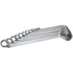 CHIAVI POLIGONALI IN SERIE Serie di 12 chiavi Art. 880 GR da<br>mm 6x7-8x9-10x11-12x13-14x15-16x17-18x19-20x22-21x23-24x27-25x28-30x32 bihexagon ring spanners sets 882GD