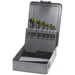 FRESE PER SVASARE IN ASSORTIMENTO In acciaio SUPER-RAPIDO HSS con rivestimento TIN. countersink-sets 8837G