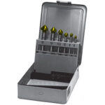 FRESE PER SVASARE IN ASSORTIMENTO In acciaio SUPER-RAPIDO HSS con rivestimento TIN. countersink-sets 8839G