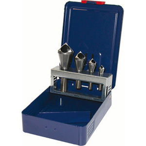 SVASATORI-SBAVATORI IN ASSORTIMENTO In acciaio SUPER-RAPIDO al COBALTO HSS-E. countersinks and deburring tools sets 8878G