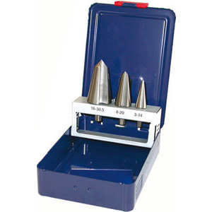 FRESE CONICHE PER LAMIERE IN ASSORTIMENTO In acciaio SUPER-RAPIDO HSS. countersink sets 8890G