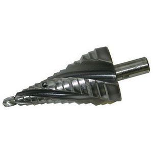 FRESE ELICOIDALI A GRADINO PER LAMIERE In acciaio SUPER-RAPIDO HSS con superficie nitrurata. Attacco cilindrico. Punta guida intercambiabile Ø mm 7. countersink 8910GR