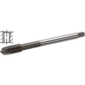 MASCHI PER USO A MACCHINA AD ALTA EFFICIENZA Gambo passante, imbocco corretto per fori passanti. Filettatura: Metrica - Passo fine MF - DIN 13 (DIN 374). Tolleranza ISO2/6H. Uso destro. Con rivestimento TiAlN. Per tutti i tipi di acciai, anche bonificati non legati, INOX, acciai nitrurati, acciai non ossidabili e antiacidi fino a 1000 N/mm2, alluminio, sue leghe e metalli a truciolo lungo. high performance machine taps 9080P 10 1