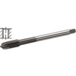 MASCHI PER USO A MACCHINA AD ALTA EFFICIENZA Gambo passante, imbocco corretto per fori passanti. Filettatura: Americana - Passo UNF - ANSI-B1.1 (DIN 374). Tolleranza 2B. Uso destro. Con rivestimento TiAlN. Per tutti i tipi di acciai, anche bonificati non legati, INOX, acciai nitrurati, acciai non ossidabili e antiacidi fino a 1000 N/mm2, alluminio, sue leghe e metalli a truciolo lungo. high performance machine taps 9081P 1