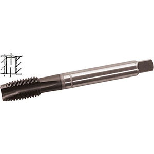 MASCHI PER USO A MACCHINA AD ALTA EFFICIENZA Gambo passante, imbocco corretto per fori passanti. Filettatura: Gas Cilindrica G - BSP - DIN 5156. Uso destro. Con rivestimento TiAlN. Per tutti i tipi di acciai, anche bonificati non legati, INOX, acciai nitrurati, acciai non ossidabili e antiacidi fino a 1000 N/mm2, alluminio, sue leghe e metalli a truciolo lungo. high performance machine taps 9082A 3/8