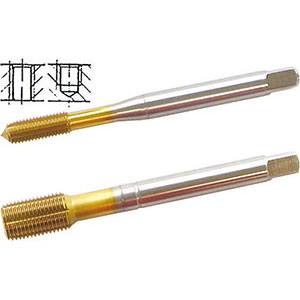 MASCHI PER USO A MACCHINA AD ALTA EFFICIENZA Gambo rinforzato (da poll. 7/16, gambo passante), per fori passanti e ciechi. Filettatura: Americana - Passo UNF - ANSI-B1.1 (DIN 371/376). Tolleranza 2BX. Uso destro. high performance machine taps 9084F 1/2
