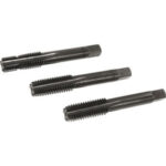 MASCHI A MANO Per acciai ad alta resistenza fino a R 1400 N/mm², INOX, acciai resistenti al calore e ghisa grigia.<br>VAPORIZZATI.<br>Serie 3 pezzi. Sgrossatore con nocciolo guida. hand taps 9094G 5