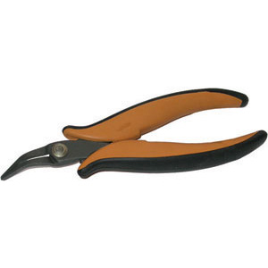 PINZE PER ELETTRONICA E MECCANICA FINE Tipo con becchi piatti, piegati, lisci. pliers for electronics and fine mechanics 90P