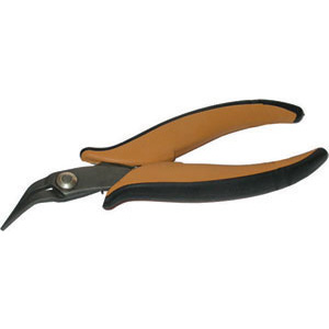 PINZE PER ELETTRONICA E MECCANICA FINE Tipo con becchi mezzotondi, piegati, lisci. pliers for electronics and fine mechanics 90S