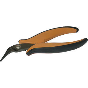 PINZE PER ELETTRONICA E MECCANICA FINE Tipo con becchi mezzotondi, piegati, zigrinati. pliers for electronics and fine mechanics 90T