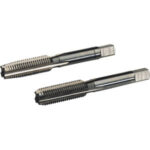 MASCHI A MANO USO DESTRO.<br>FILETTATURA METRICA ISO FINE - Conforme DIN 13 (DIN 2181).<br>Metrico-Fine MF - Tolleranza ISO2/6H. Serie 2 pezzi. hand taps 9105G 8 0.75